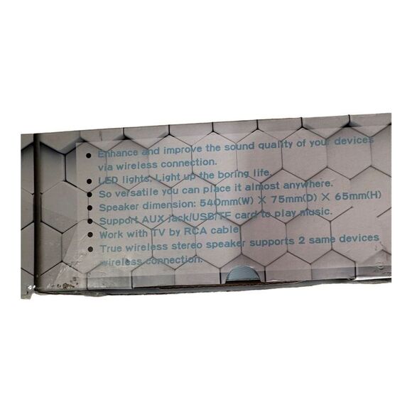 Sound bar bs-15 wireless speaker black new open box - Picture 2 of 13